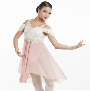 Weissman dance costume, child Medium, blush color, lyrical/ballet/contemporary